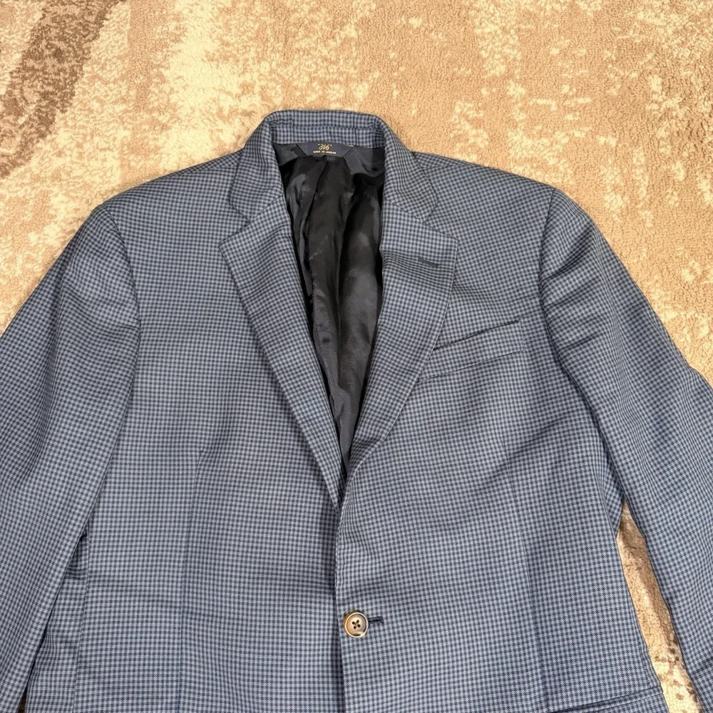 Brooks Brothers 346 Fitzgerald Fit Check Blazer Men 42R‎ Wool Old Money Sport